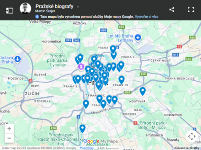 Mapa prvních pražských biografů